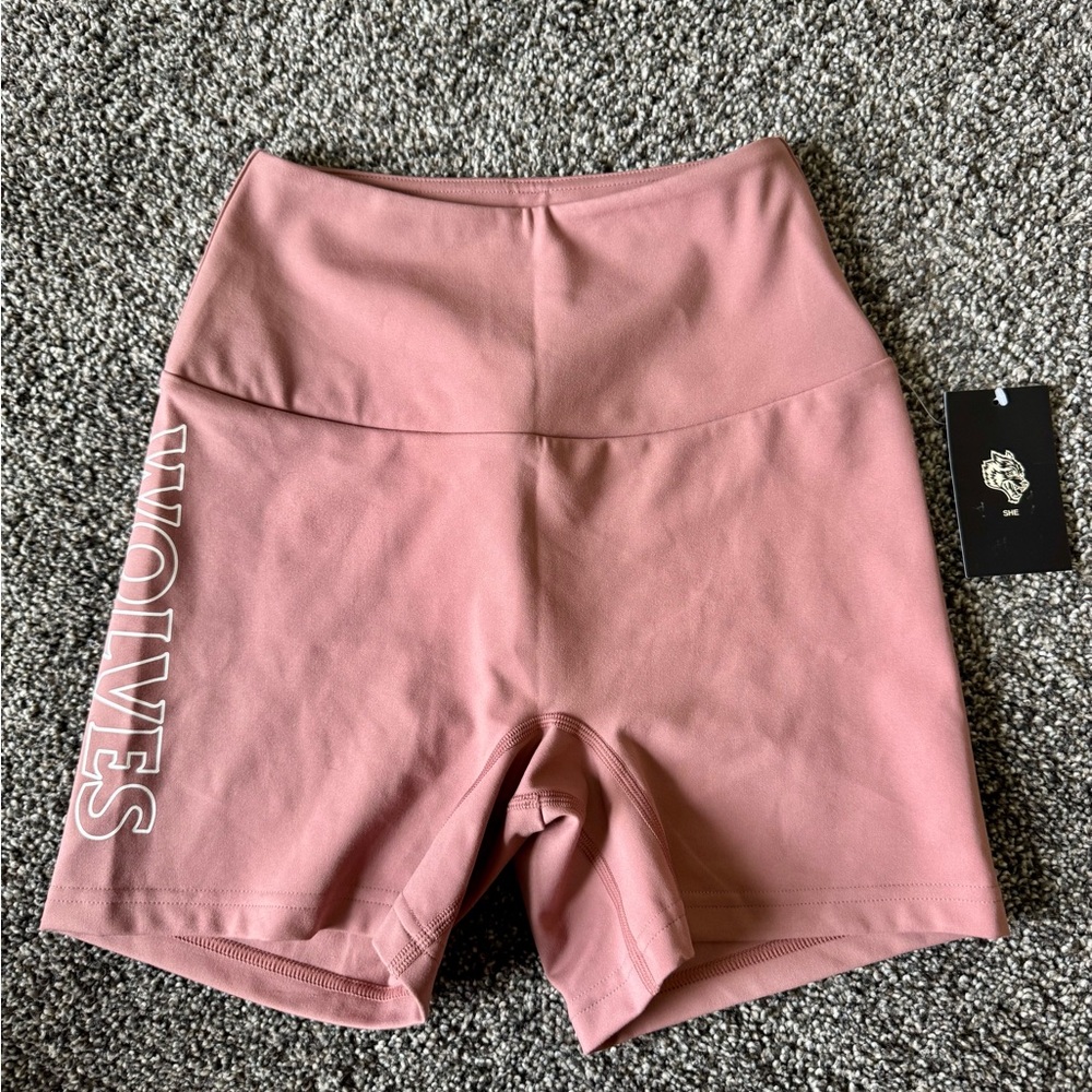 Darc Sport Mauve Wolves Biker Shorts Size XS NWT SOLD OUT